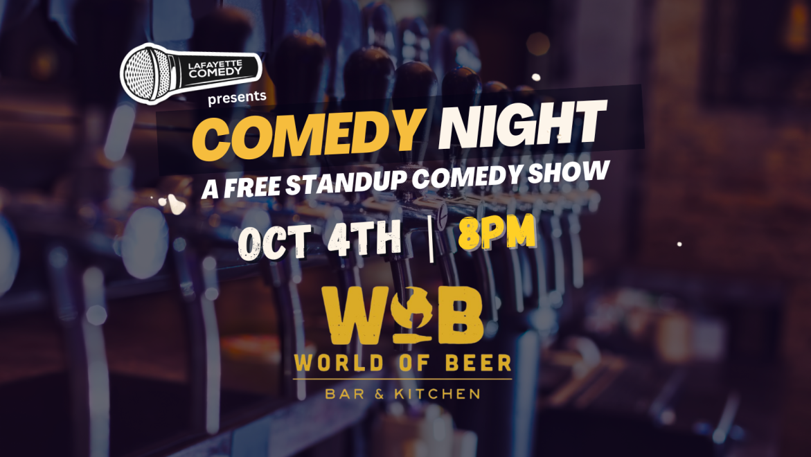 Comedy Night at World of Beer (FREE SHOW) October 4th