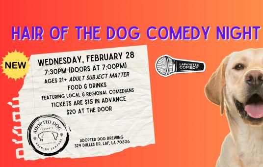 Hair of the Dog Comedy Night at Adopted Dog Brewing